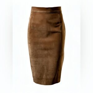 Genuine, leather camel cappuccino colored suede. Vintage high waisted amazing